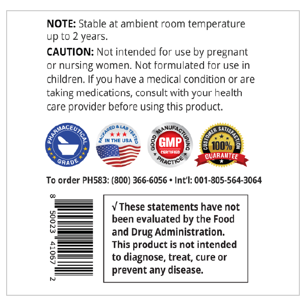 ProHealth Longevity NMN Pro 500™ Enhanced Absorption Featuring Uthever® NMN (60 capsules)