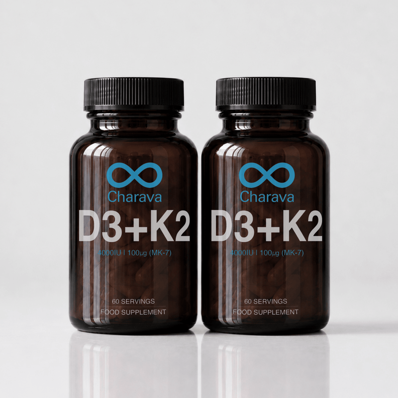 Charava Vitamin D3 (4000IU) + K2 (MK-7)