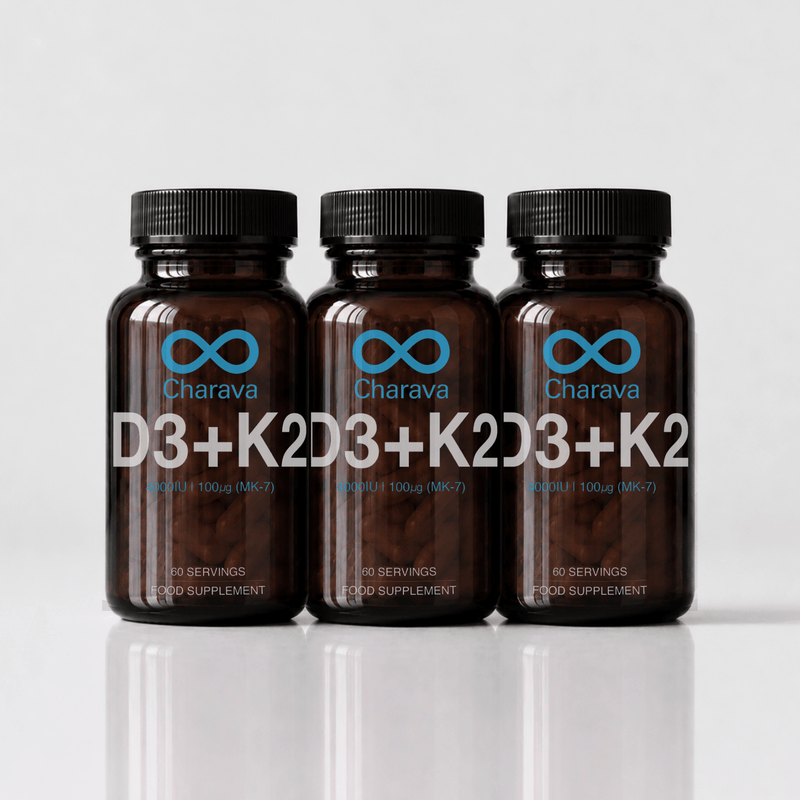 Charava Vitamin D3 (4000IU) + K2 (MK-7)