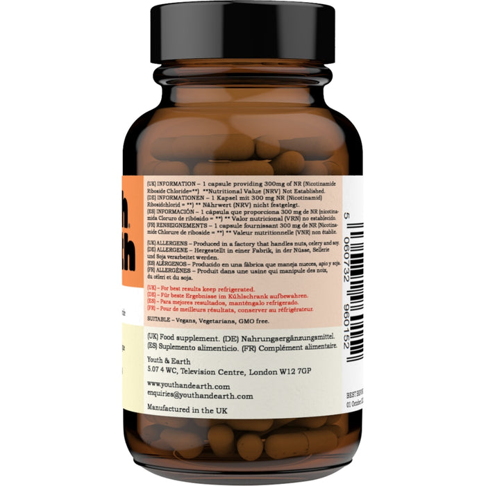 NR Delayed Release Capsules (β-Nicotinamide Riboside Chloride) – 300mg x 30 Capsules