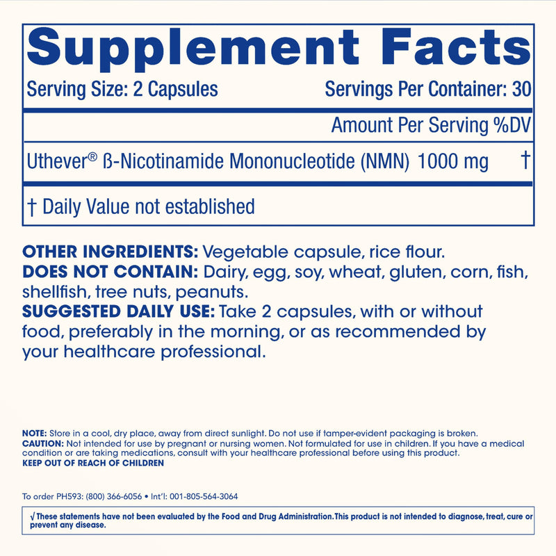 ProHealth NMN Pro 1000 | Clinically Studied Uthever NMN — NAD+ Precursor | USA Made