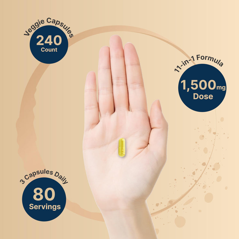 NatureBell NAD+ 1,500mg – 240 Veggie Capsules | 10-in-1 NMN Alternative