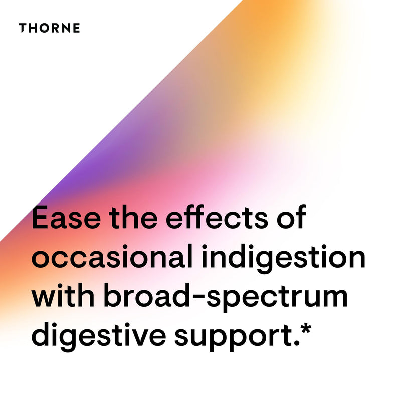 THORNE Advanced Digestive Enzymes – Gut Health Support with Pepsin, Ox Bile & Pancreatin – 90 Servings
