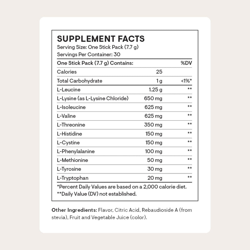 THORNE Amino Complex – Clinically Validated EAA & BCAA Powder for Pre/Post-Workout | NSF Certified for Sport | 30 Servings | Berry