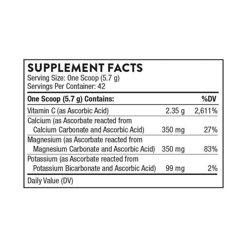 THORNE Buffered C Powder with Calcium, Magnesium & Potassium | Immune Support, Collagen Formation & Antioxidant Protection - 8.32 Oz