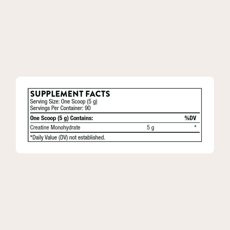THORNE Creatine - Micronized Creatine Monohydrate Powder for Muscle & Focus | NSF Certified for Sport | Unflavored | 5 g per Serving | 90 Servings