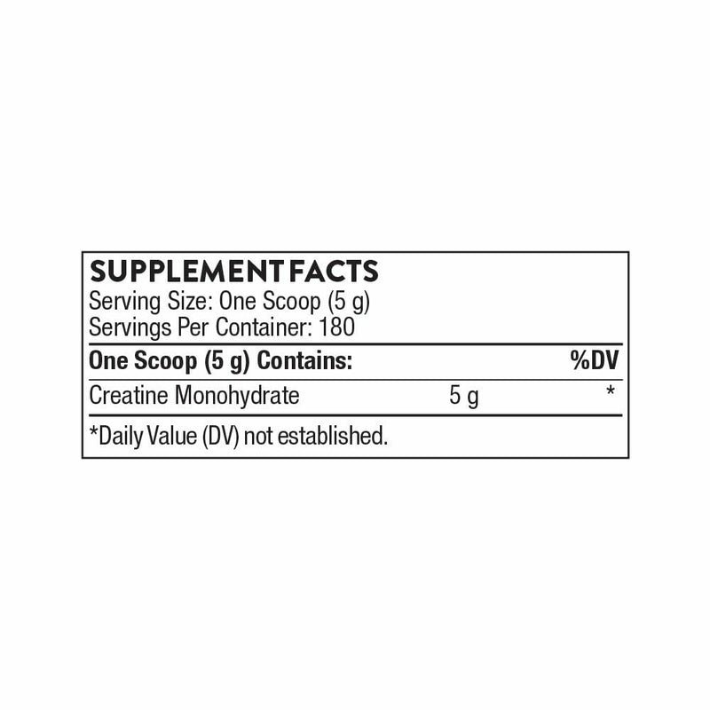 THORNE Creatine – Micronized Creatine Monohydrate Powder, 5 g Serving, 180 Servings, NSF Certified for Sport