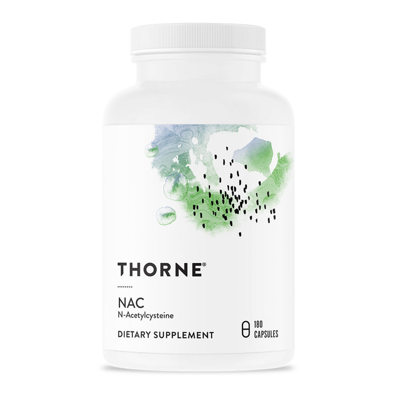 THORNE NAC 500mg – N-Acetylcysteine (180 Capsules) | Supports Respiratory Health, Immune Function & Detox