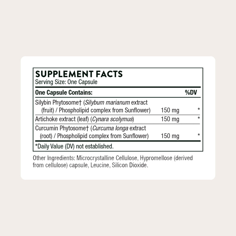 THORNE - S.A.T. Milk Thistle Complex with Silymarin, Artichoke & Turmeric Extracts for Liver Support | 60 Capsules
