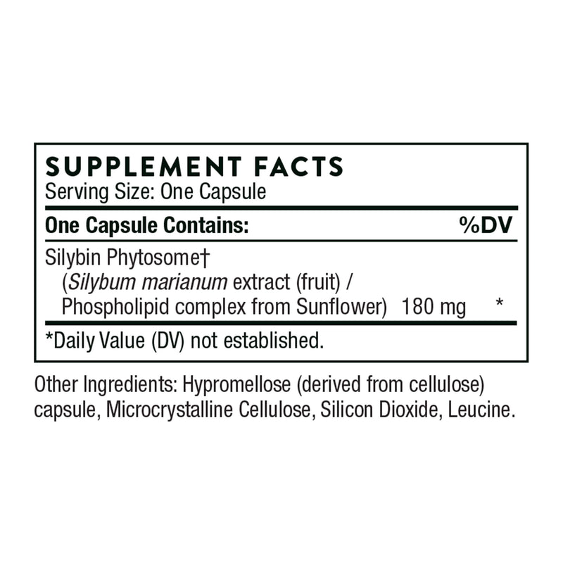 THORNE Milk Thistle Phytosome – Liver Support & Antioxidant Botanical Extract (90 Capsules)