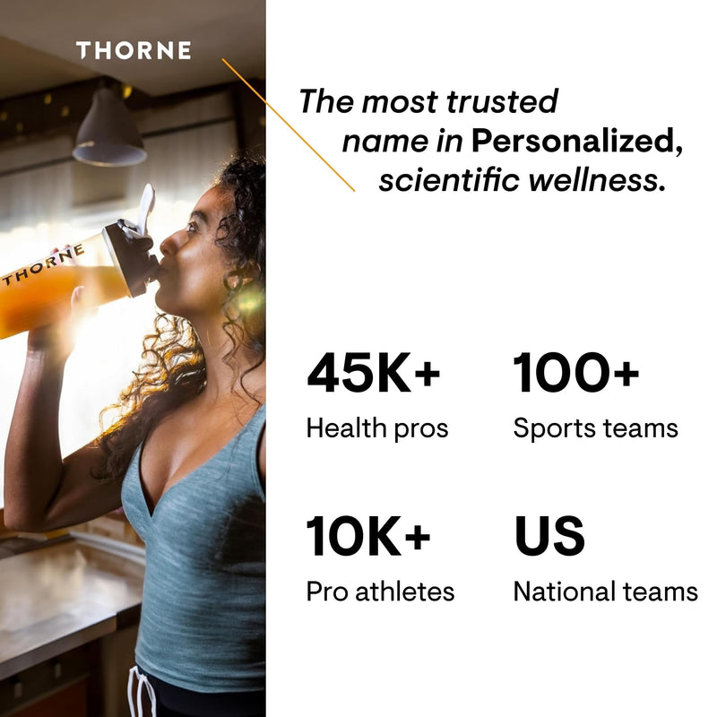 THORNE Creatine - Micronized Creatine Monohydrate Powder for Muscle & Focus | NSF Certified for Sport | Unflavored | 5 g per Serving | 90 Servings