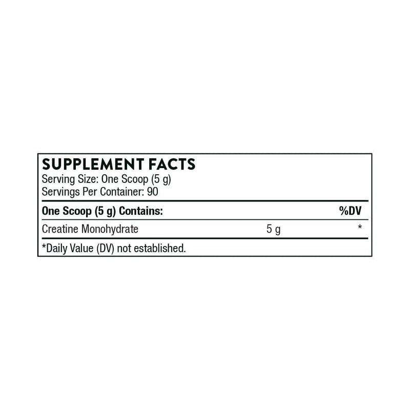 THORNE Creatine - Micronized Creatine Monohydrate Powder for Muscle & Focus | NSF Certified for Sport | Unflavored | 5 g per Serving | 90 Servings