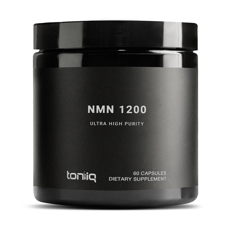 Toniiq NMN 1200mg – Stabilized, 98% Pure, Third-Party Tested, 60 Capsules